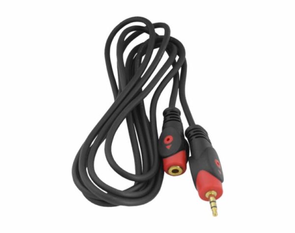Câble d'extension pour casque audio, prise jack 3,5 mm, haute qualité, 1,8 m.
