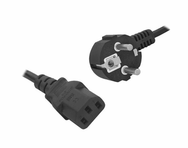 Câble d'alimentation pour ordinateur, fiche coudée, 1,5 m