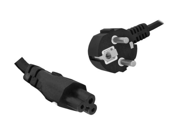 Câble d'alimentation pour ordinateur portable en forme de trèfle, 1 m