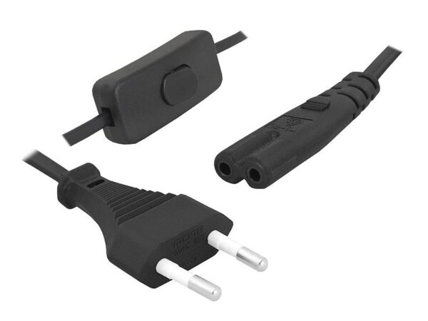 Câble d'alimentation de 1,5 m avec interrupteur.