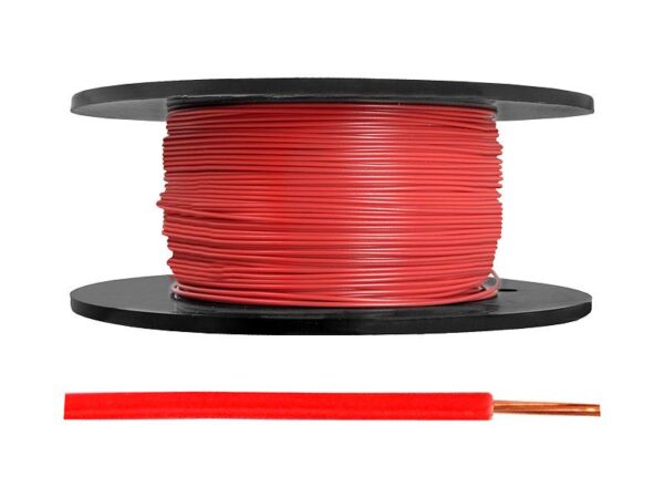 Câble LgY/H05V-K 1x0,75, rouge, 100 m.