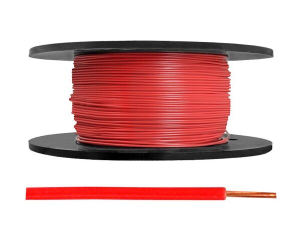 Câble LgY/H05V-K 1x1, rouge, 100m.
