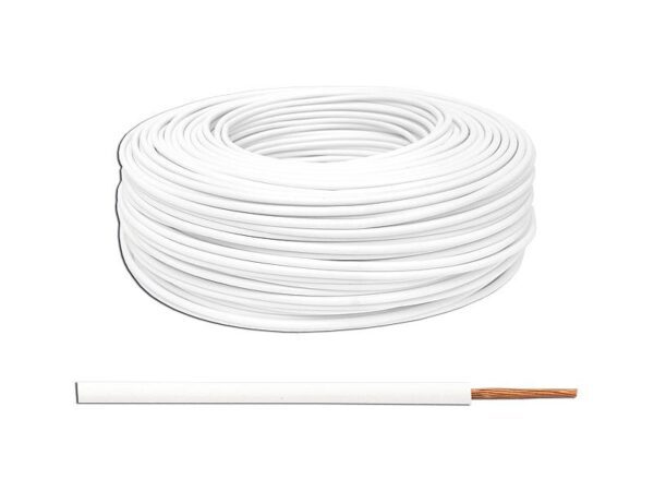 Câble LgY/H07V-K 1x1,5, blanc, 100 m.