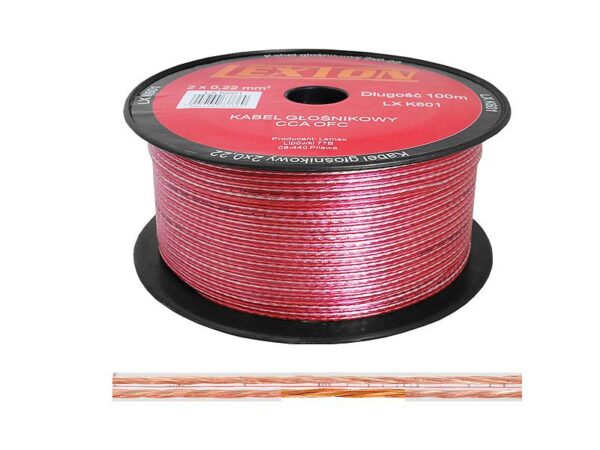 Câble haut-parleur LEXTON 2x0,22 CCA-OFC