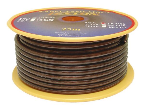 Câble d'alimentation LEXTON 8GA/6,7 mm CU+al noir