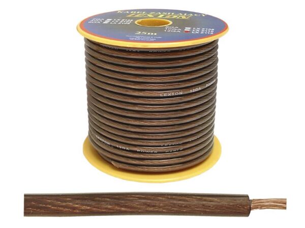 Câble d'alimentation LEXTON 12GA/4,5 mm CU+al noir