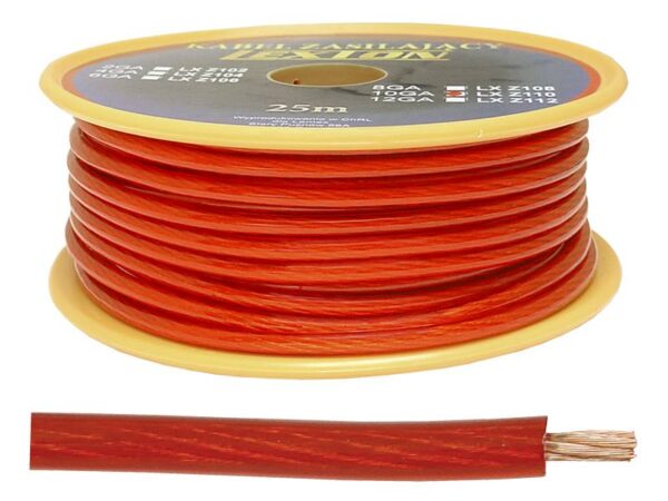 Câble d'alimentation LEXT10GA/5,5 mm CCA rouge