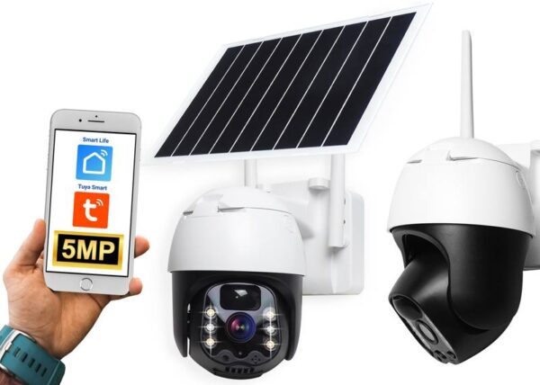 Caméra rotative extérieure PS VISION LTC solaire 4G GSM 3 Mpix IP66 IP BAT.12000mAh DC 5V Type-C 320* (App Tuya/iOS/ANDROID)