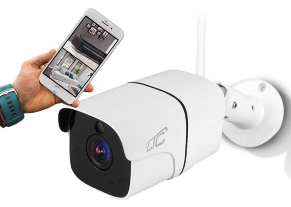 Caméra extérieure PS VISION LTC BULLET WHITE IP66 PTZ Wifi&LAN 1/3" IP Objectif 4 Mpix-3,6 mm (filtre IR Cut) DC12V (App Tuya/iOS/ANDROID)
