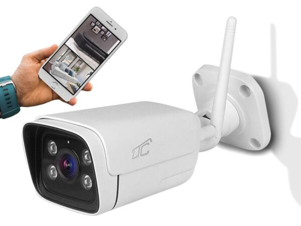 Caméra extérieure PS VISION LTC Bullet White IP66 PTZ Wifi et LAN 1/3" IP 4 Mpix 85* LED/IRx4 10W DC12V/1A (App Tuya/iOS/ANDROID)
