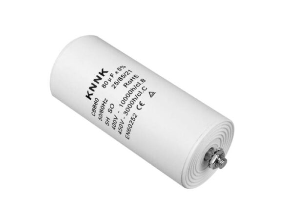 Condensateur moteur 80 µF/450 V CA