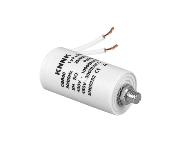 Condensateur moteur 1uF/450 VCA avec fils