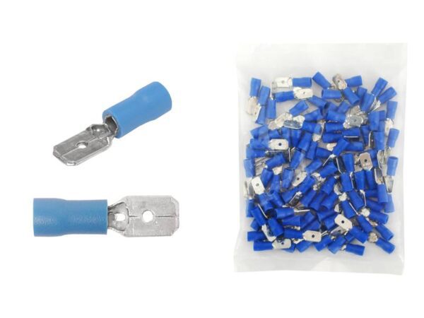 Connecteur isolé bleu F-2.5 KA44 (100 pièces)