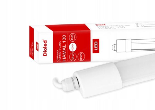 Luminaire LED DIOLED HAMAL 130 36W BN 4000K 4680LM 120CM IP65