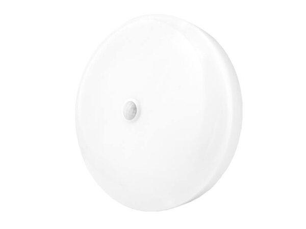 Plafonnier LED en saillie avec détecteur de mouvement PIR 12W 230V 6500K ABS, blanc.