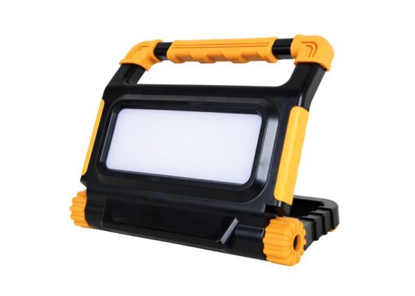 Lampe de travail LED LTC LIGHT, batterie 3,7 V/8000 mAh, 30 W, 6000 K, USB 5 V/2 A, boîtier ABS robuste, étanchéité IP65, faisceau projecteur 2800 lm