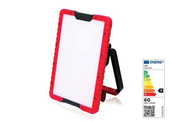 Lampe de travail LED avec distributeur GNx2 16A 3x1,5 mm 60 W 5000 K 220-240 V ABS robuste IP65 6500 lm LTC LIGHT Projecteur