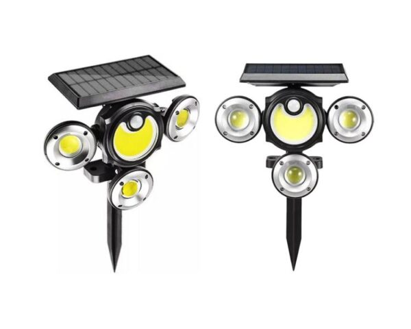 LAMPE SOLAIRE AVEC DÉTECTEUR DE MOUVEMENT CRÉPUSCULAIRE 4 COB