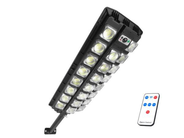 Lampadaire solaire à 598 LED SMD avec détecteur de mouvement