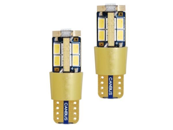 Ampoule LED CANBUS T10, 17x3623, 9-30V, lumière blanche froide.