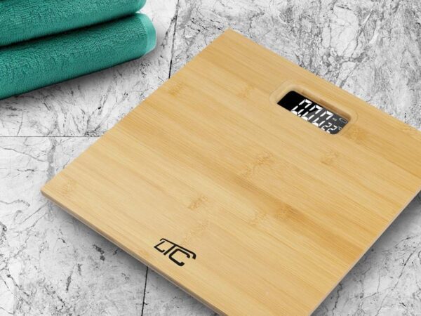 Pèse-personne LTC, en bambou.