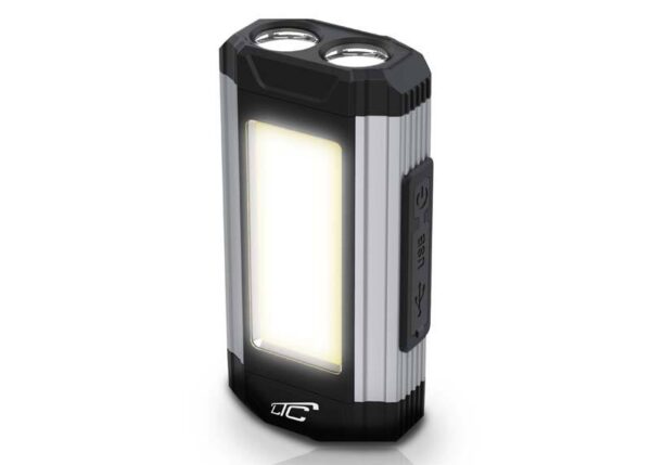 Lampe d'atelier, lampe torche ALTC LED COB-15W blanche/rouge 2xXPE ACU.1800mAh USB-C LXM236