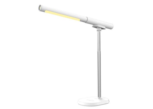 Lampe de bureau/torche 2-en-1 SVENSSON Light (détachable) 8 W, USB-C blanche, modèle Amsterdam