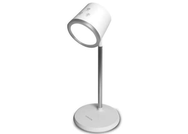 Lampe de bureau/de chevet 2-en-1 SVENSSON Light (métal détachable) - Modèle Oslo 6W, USB-C, blanche