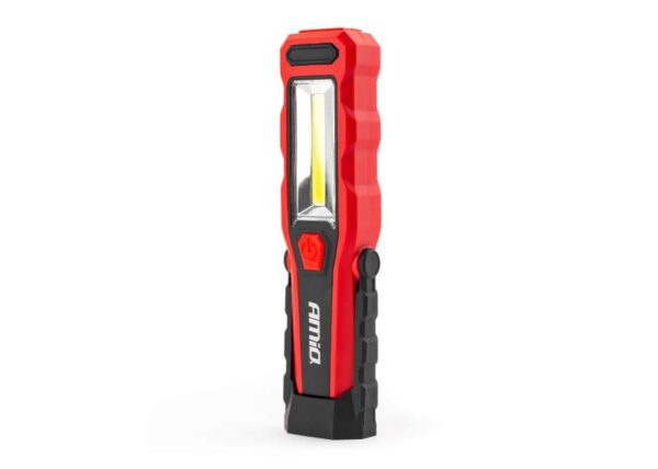 Lampe d'atelier professionnelle 10W COB 1000lm avec batterie 2600mAH.