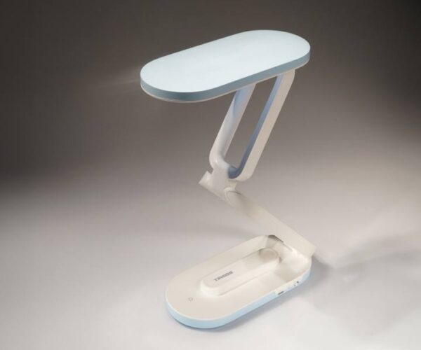 Lampe de bureau TS-2230, 30 LED SMD 2,5 W/6500 K, batterie 1500 mA, panneau tactile, bleue