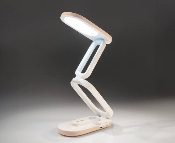 Lampe de bureau TS-2230, 30 LED SMD 2,5 W/6500 K, batterie 1500 mA, panneau tactile, rose