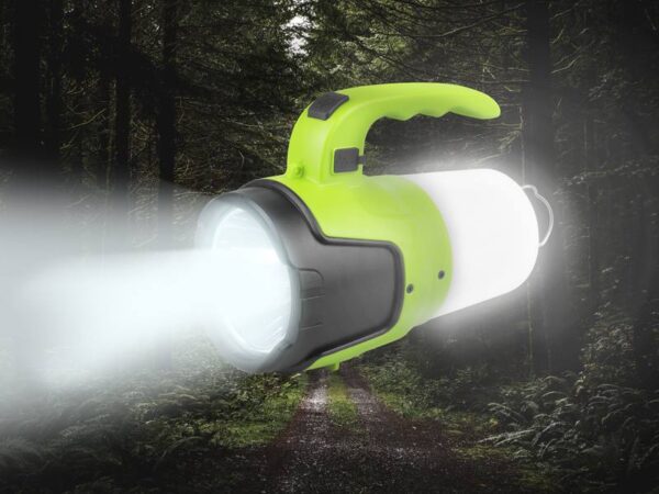 Lampe torche LED LTC 3W + 8 LED SMD 2W, 450 lm + 300 lm, batterie 2400 mAh, microUSB