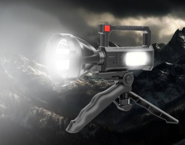 Lampe torche portable LTC 1 LED XPE 500 lm 5 W, batterie 1200 mAh, IP65, MicroUSB