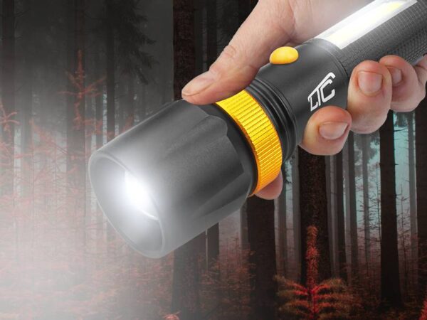 Lampe torche portable LTC LED COB 6W/3W, batterie 6800 mAh, chargement micro USB (neuve)
