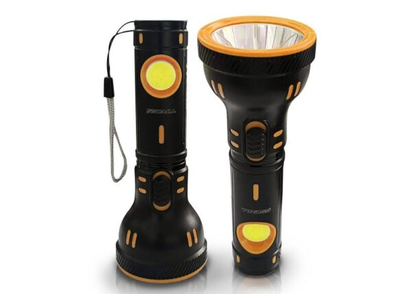 Lampe torche portable TS-3101, 1 LED 3 W 160 lm + 1 LED COB 3 W 180 lm, batterie 800 mAh, USB-C
