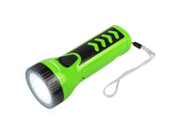 Lampe torche portable TS2226/TS-3026 à 4 LED, 500 lm, avec batterie 500 mAh, verte