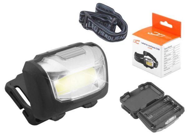 Lampe frontale 1 LED COB 3W 200lm, 3 piles AAA LTC