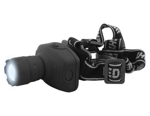 Lampe frontale LED zoom 3W, 160 lm, 3xAAA.