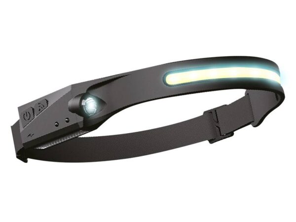 Lampe frontale LTC COB 5W + batterie XPE 3W 2000mAh USB type-C