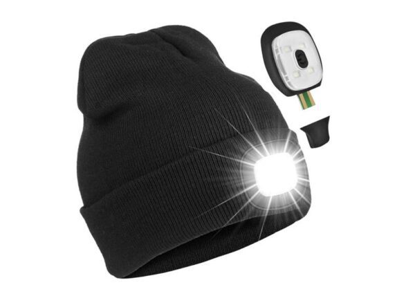 Lampe torche LED noire à capuchon SMDx4 5W 400LM USB 6500K