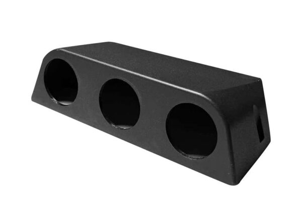 Boîtier triple prise noir