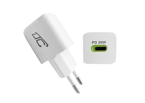 Chargeur mural LTC PD 20W USB-C GaN blanc