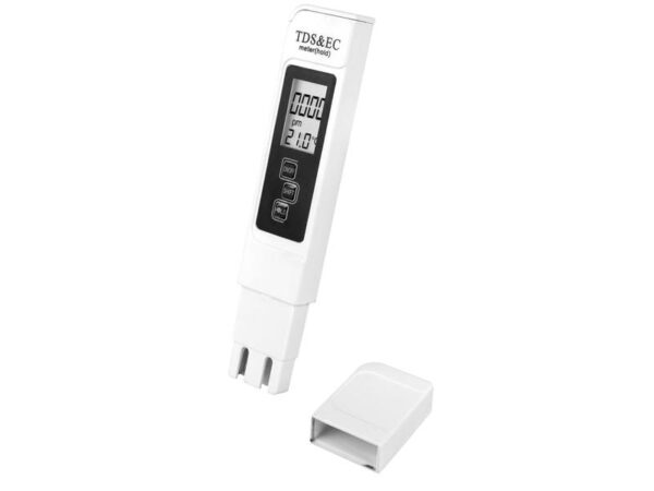 Thermomètre, testeur de dureté de l'eau, osmose.