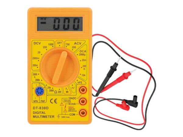 Multimètre DT830D avec buzzer.