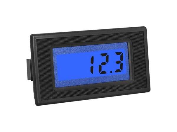 Voltmètre-ampèremètre à panneau rétroéclairé par écran LCD.