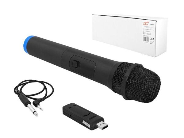 Microphone sans fil portatif PS LTC MIC01, UHF 738,6 MHz.