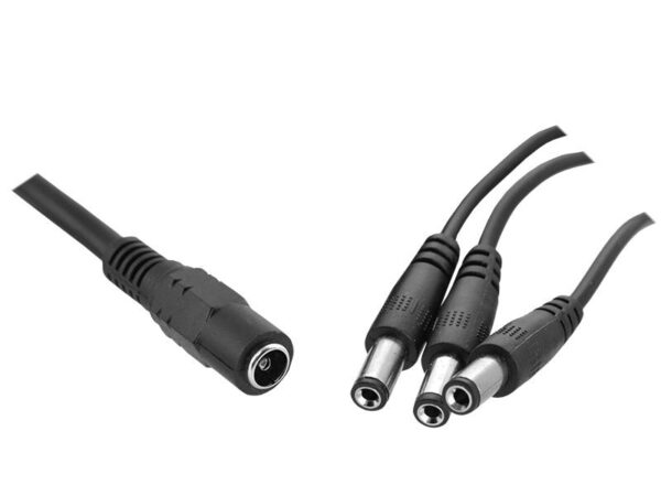 Répartiteur CC 2,1/5,5, alimentation 1 prise - 3 fiches.