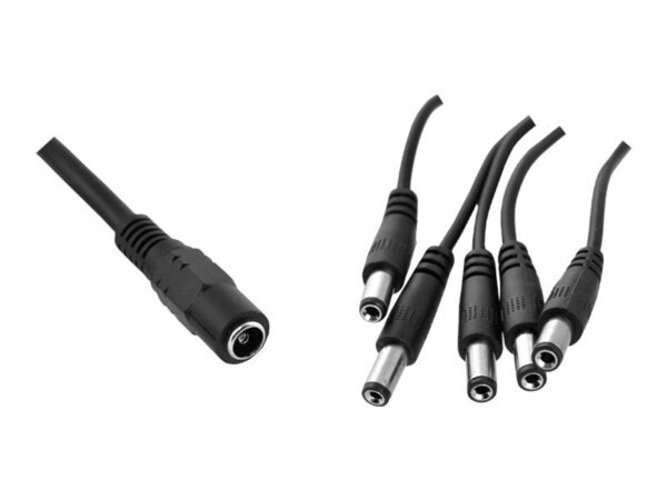 Répartiteur CC 2,1/5,5, alimentation 1 prise - 5 broches.