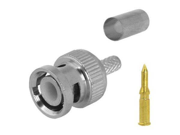 Fiche à sertir BNC 50 ohms.