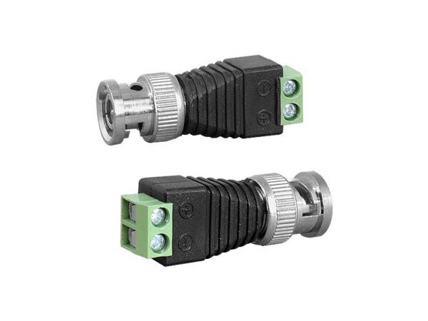 Fiche BNC avec connecteur rapide.